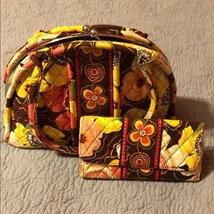 Vera Bradley Buttercup shoulder bag and wallet